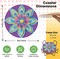 Colorful Mandala Diamond Art Coasters with Holder Set of 8, Floral Diamond Painting Kit Acrylic Drink Coasters Adult DIY Craft, 4'' Non-Slip Coffee Cup Mat Home Kitchen Decor Housewarming Gifts